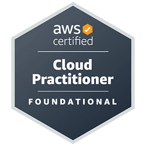 aws certified cloud practitioner  badge